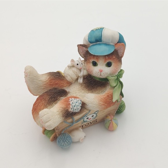 Calico Kittens Cat Figurine “Always Paws For Playtime” Enesco Priscilla Hillman - Picture 9 of 10